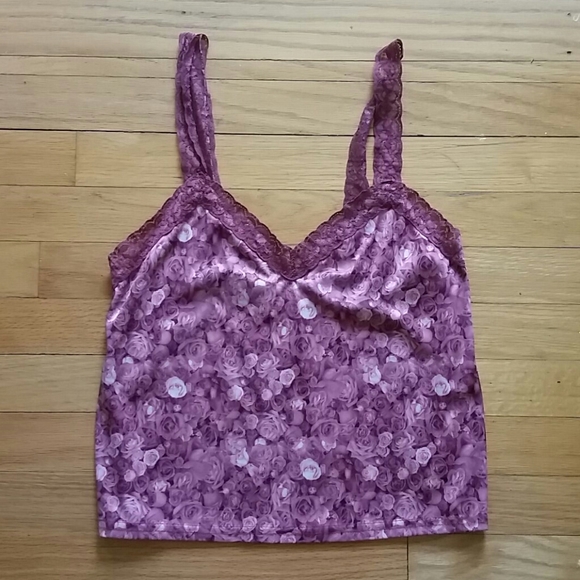 Tops - Rose Lace Camisole Tank S
